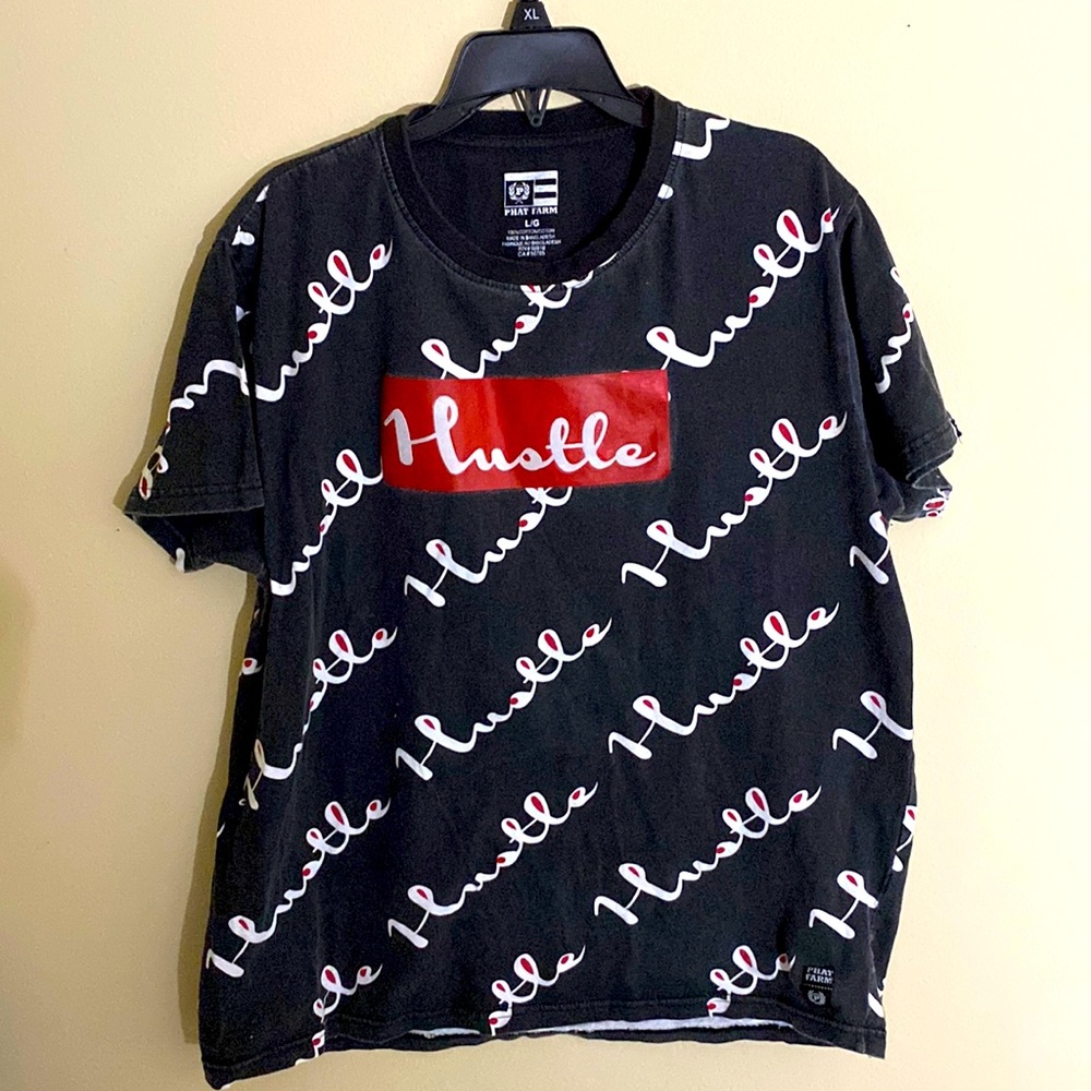 Phat farm “hustle” graphic tee